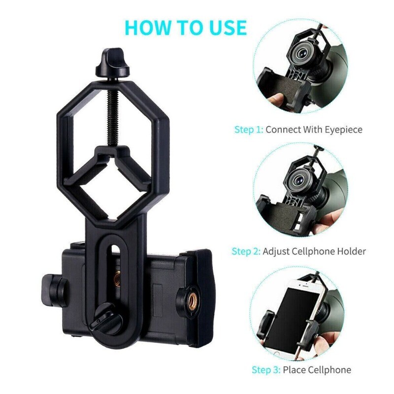 Universal Telescope Cell Phone Mount Adapter for Monocular Spotting Scope COOL