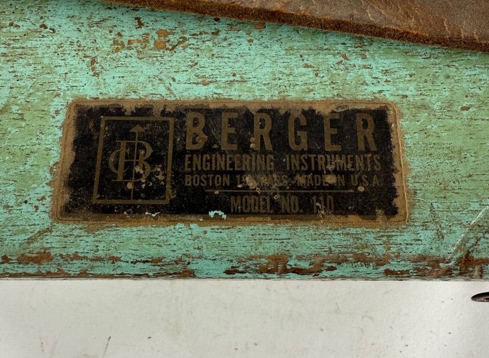 Berger Engineering Instruments Surveying Transit-Level Model 110 (6653)