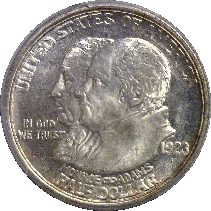 1923-S Monroe Commemorative Half Dollar PCGS MS-65