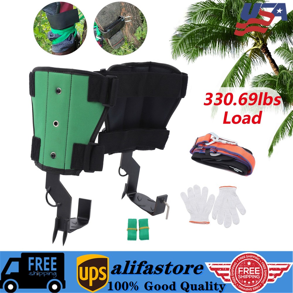 2 Gear Adjustable Harness Belt Tree Climbing Spikes Non-Slip Tree Climbing Tool