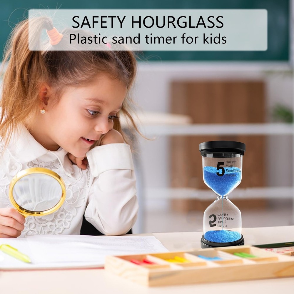 30 Minute Sand Timer, Plastic Hourglass Hour Glass Timer, Acrylic Sand Clock,...