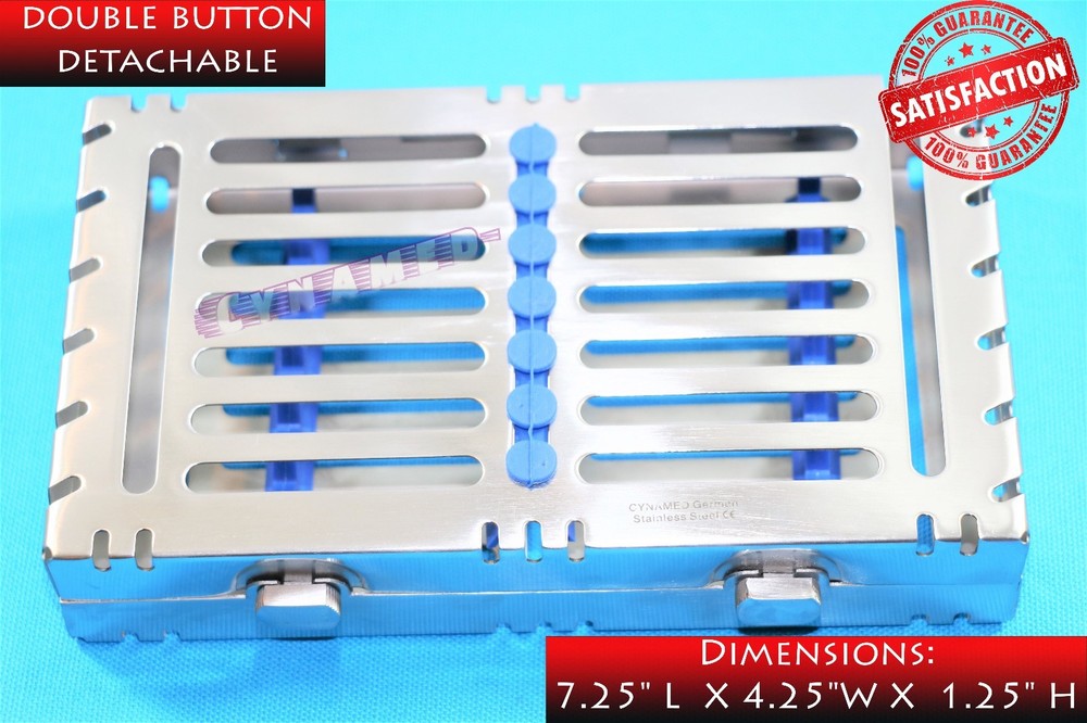 STERILIZATION CASSETTE FOR 7 INSTRUMENTS DENTAL STERILIZATION GERMAN PREMIUM