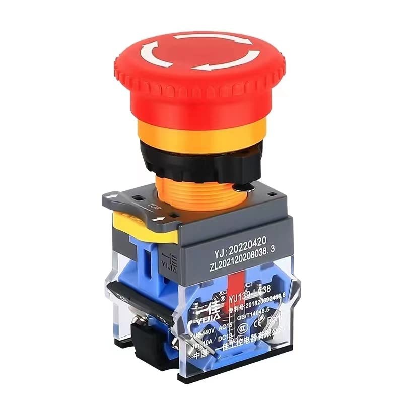 Stop Button with Box Stop Switch with Plastic Box e-Stop Button Box Push Butt...