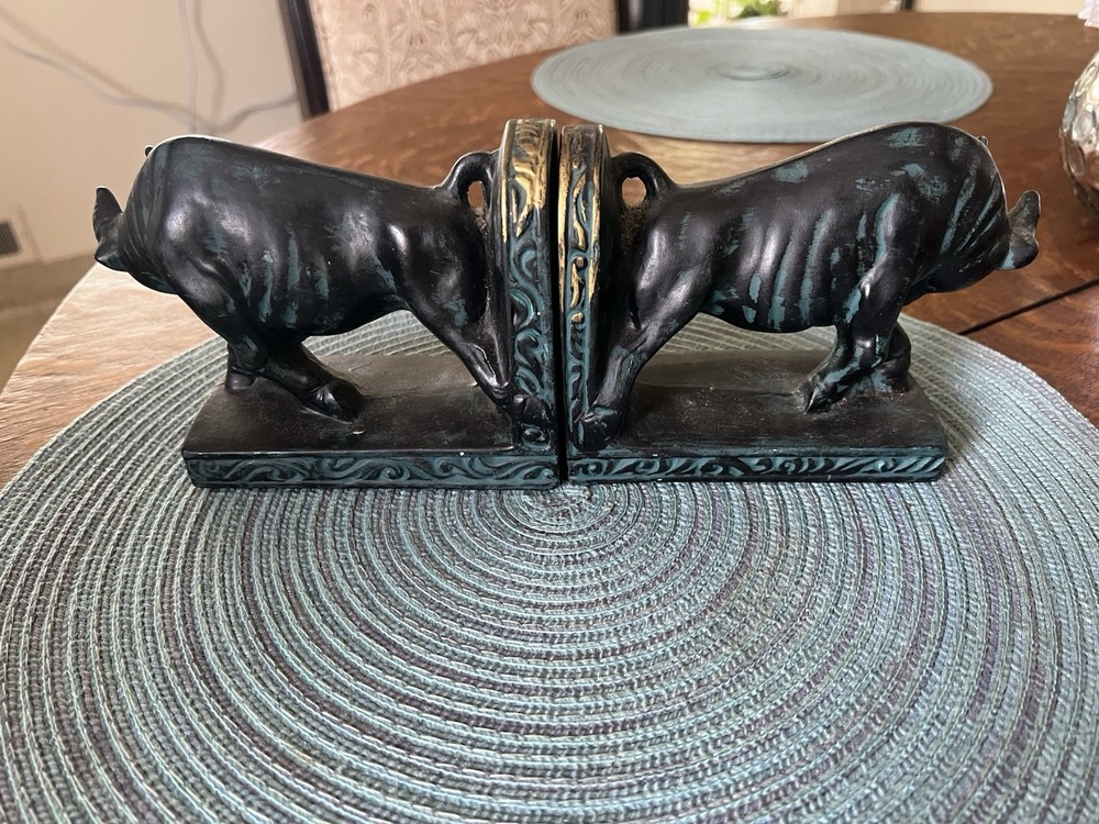 BULL BOOKENDS/ TRIMONT WARE JAPAN MCM
