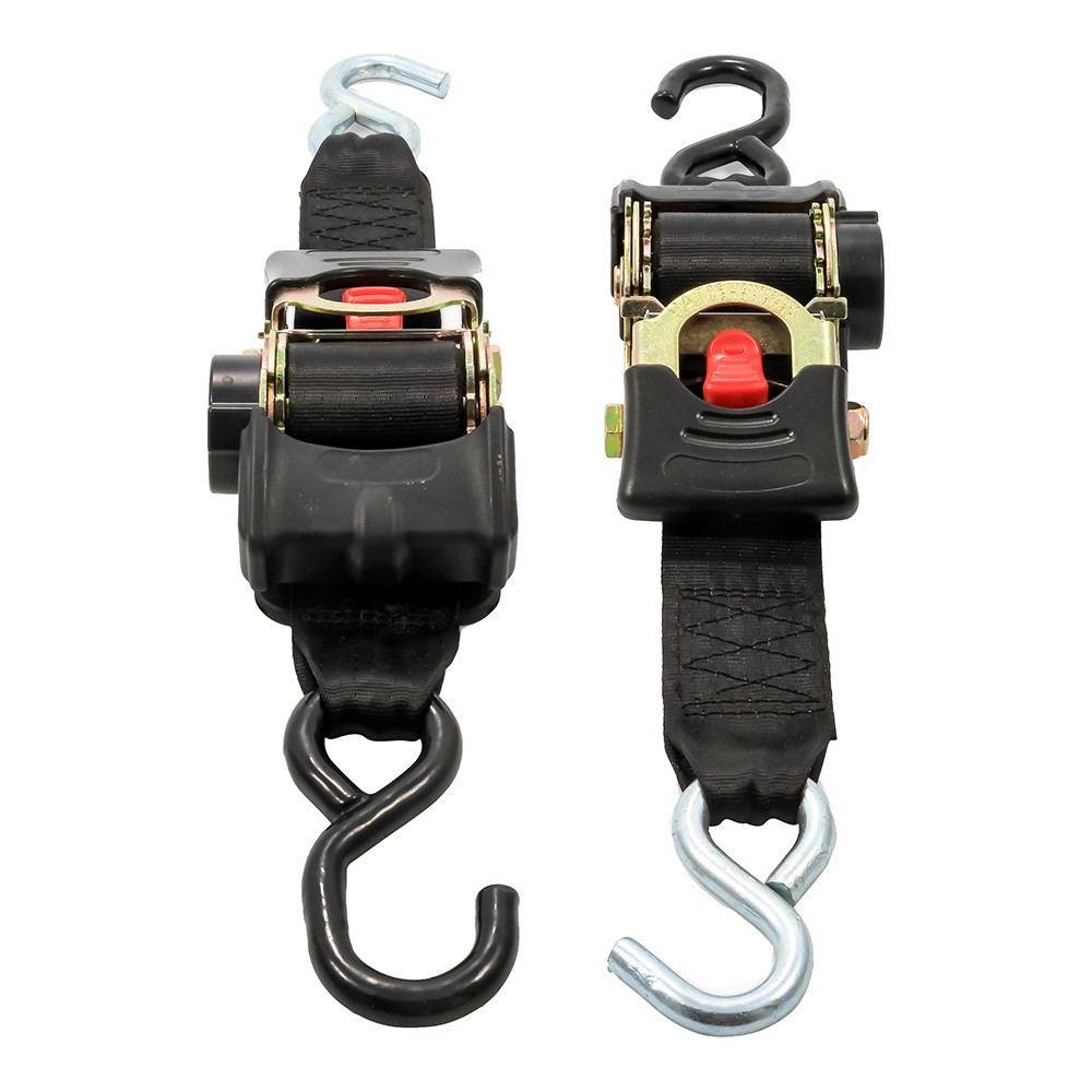 Camco 50031 Retractable Tie Down Straps, 2" Width, 6' Length
