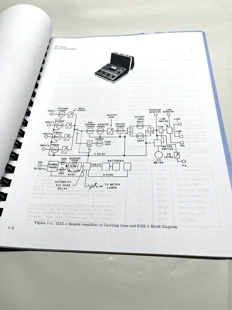 COLLINS 212Z-1 Remote Amplifier INSTRUCTION BOOK MANUAL