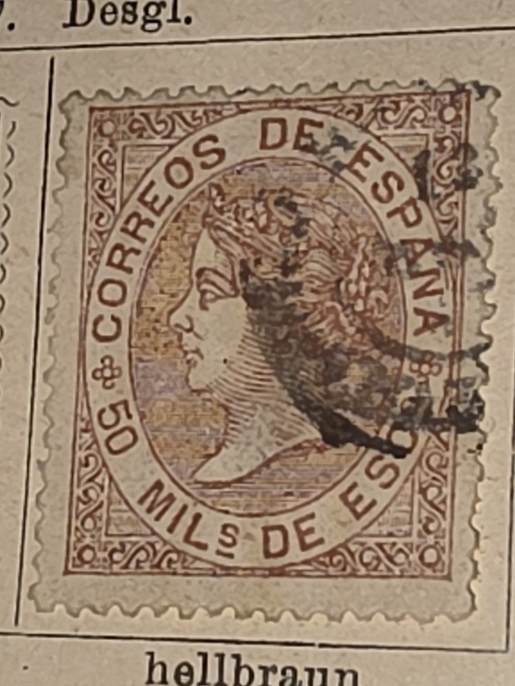 Foreign Spanien 50c Stamp Used - #I191