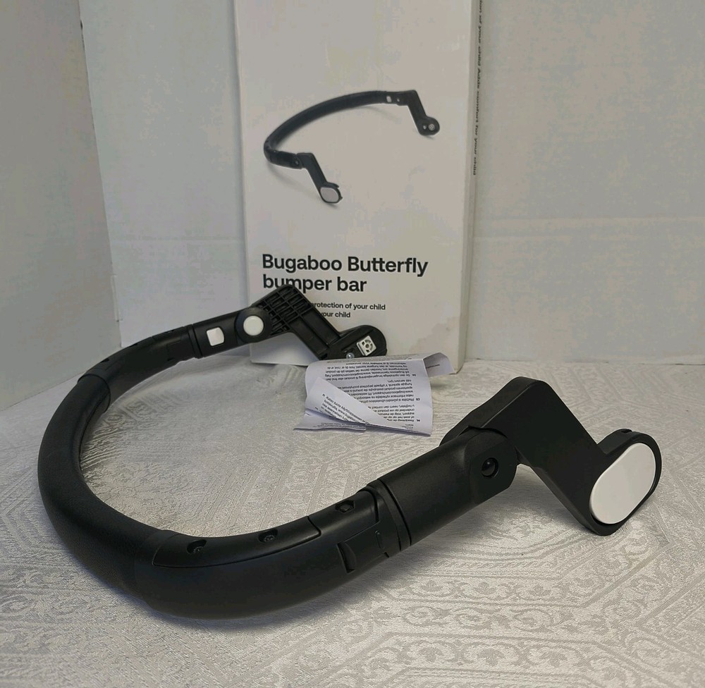 Bugaboo Butterfly Bumper Bar Stroller Accessory Black Leather