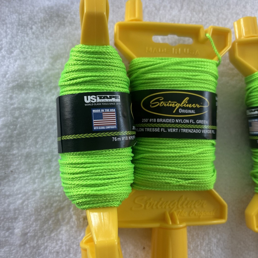 4 Original Mason’s Line Reels. Stringliner Original BRAIDED FL GREEN 4 Pack