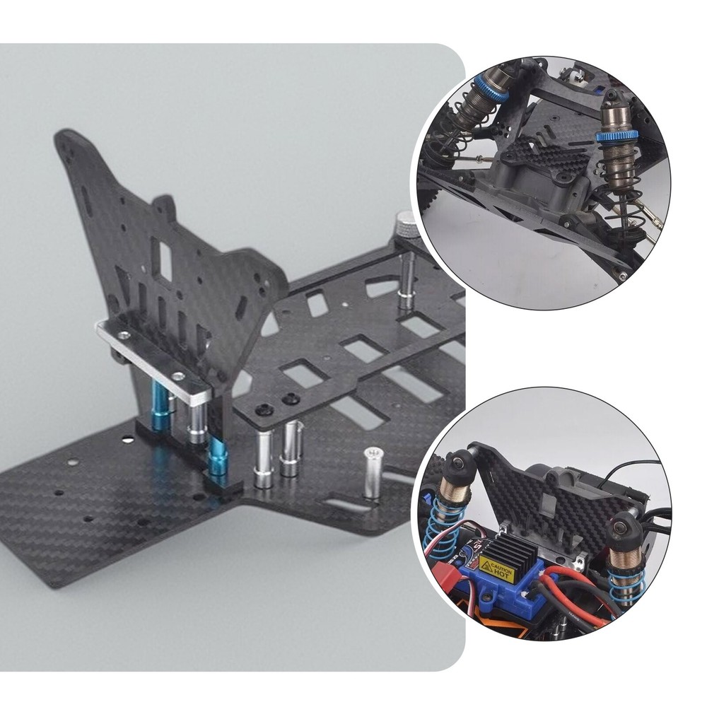Carbon Chassis Frame Conversion Kit for Rustler VXL 2WD Bandit Upgrades