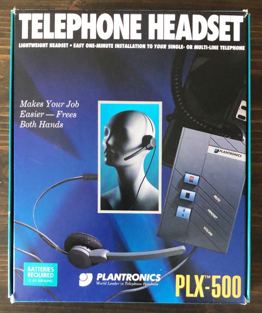 Plantronics PLX-500 Lightweight Telephone Headset (Open Box)