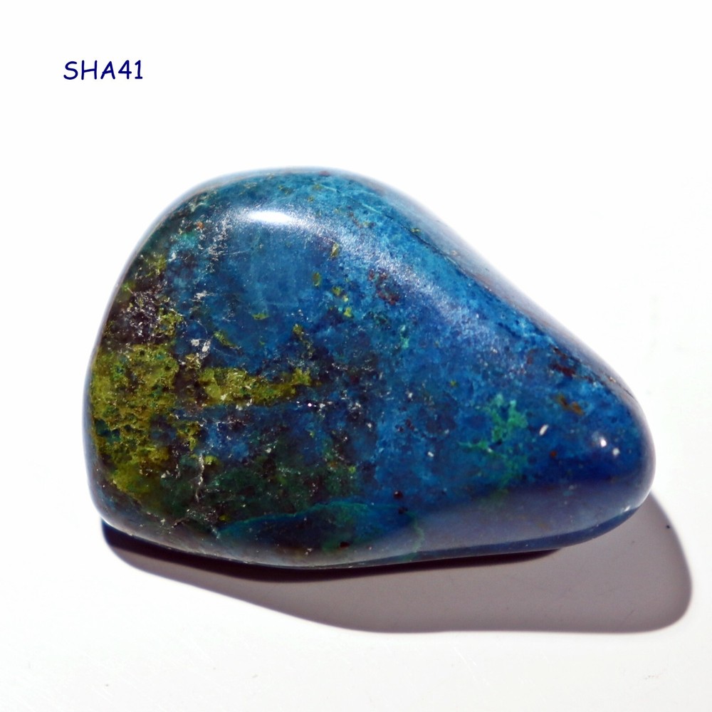Tumbled Polished Stone: Shattuckite from Namibia (Your Choice)