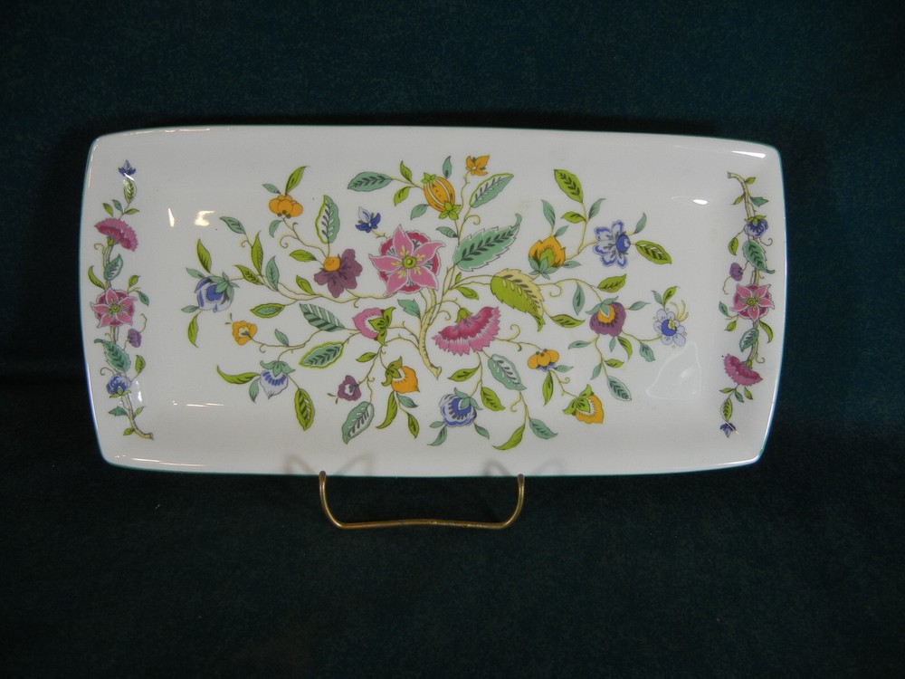 Minton Haddon Hall Bone China 11 1/4" Long Rectangular Sandwich Tray
