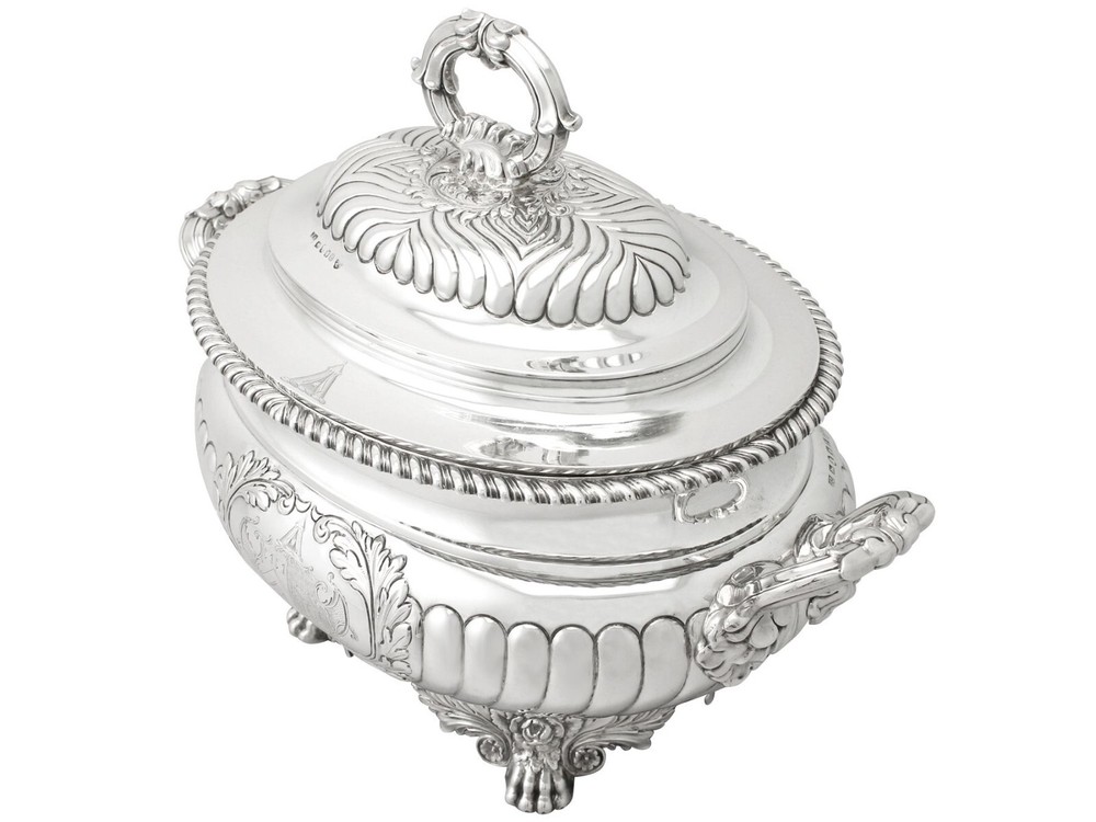 Antique Sterling Silver Soup Tureen