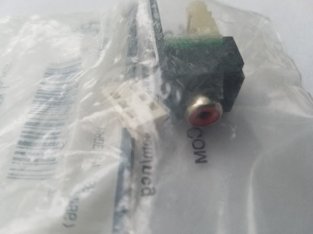 CJRRBL RCA Panduit Punchdown Mini-com Module Black With Red Insert