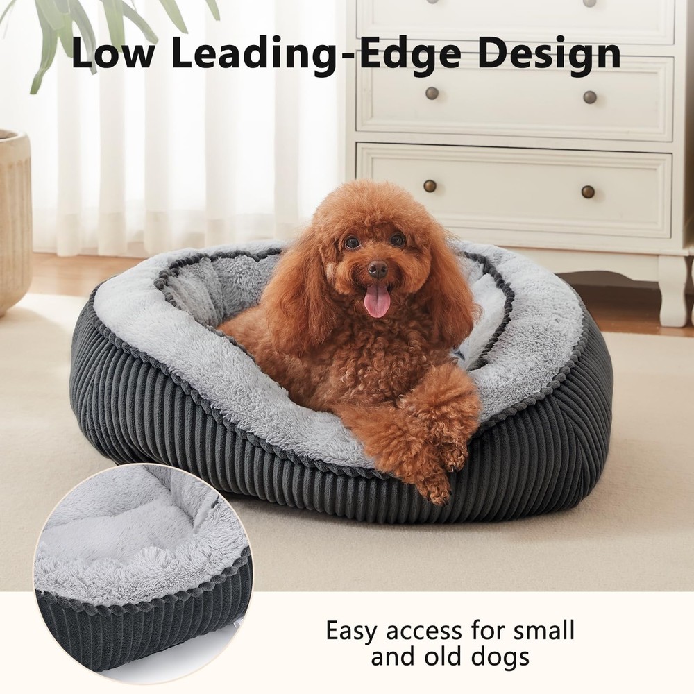 Orthopedic Washable Dog & Cat Bed Small/Medium/Large, Calming, AntiSlip