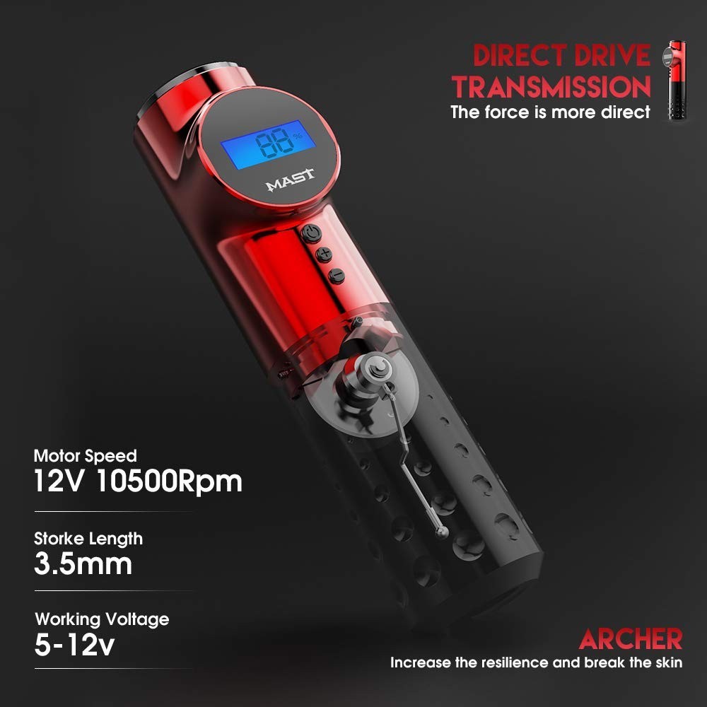Mast Archer Cordless Tattoo Pen Machine by Mcore