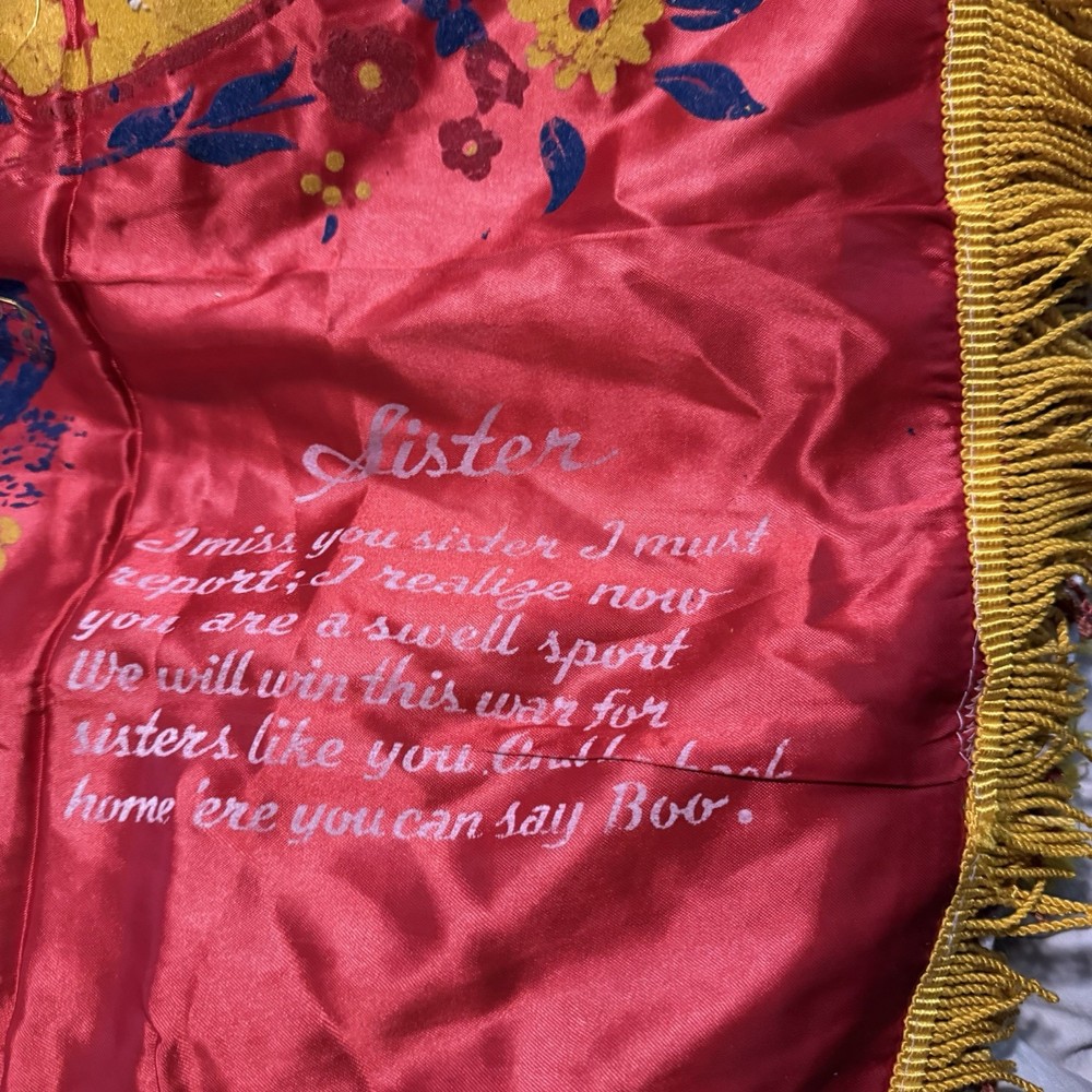 Wwii Silk Sister ARMORED FORCES Pillowcase