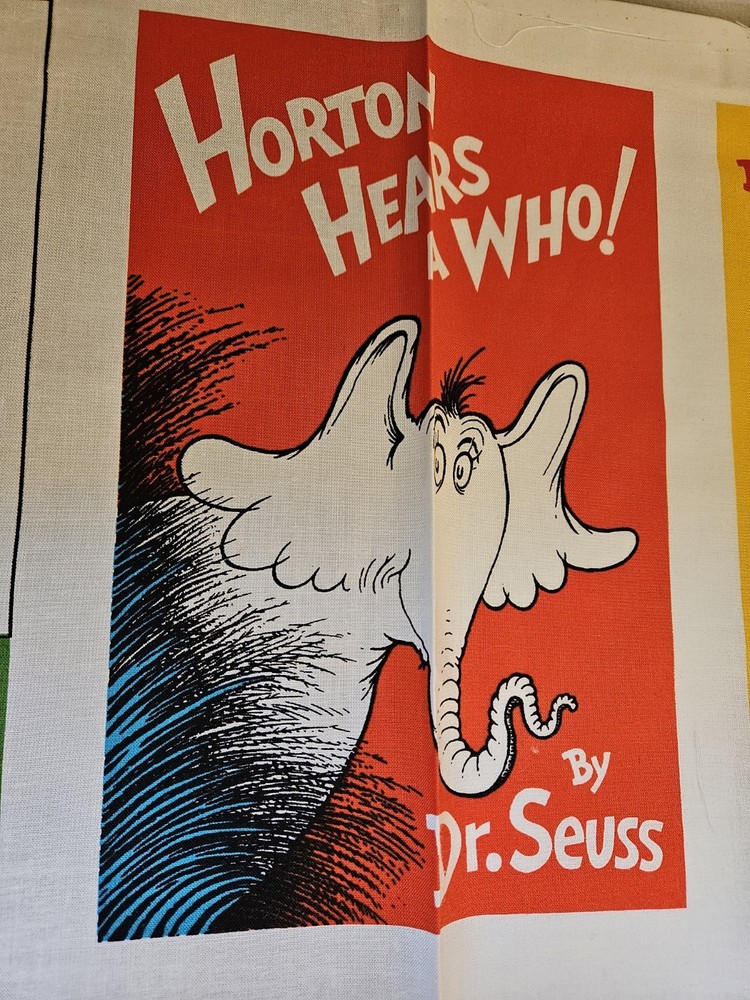 Dr Seuss Fabric Panel, Cotton, $12