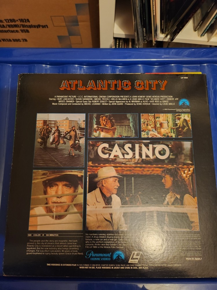Atlantic City Laserdisc