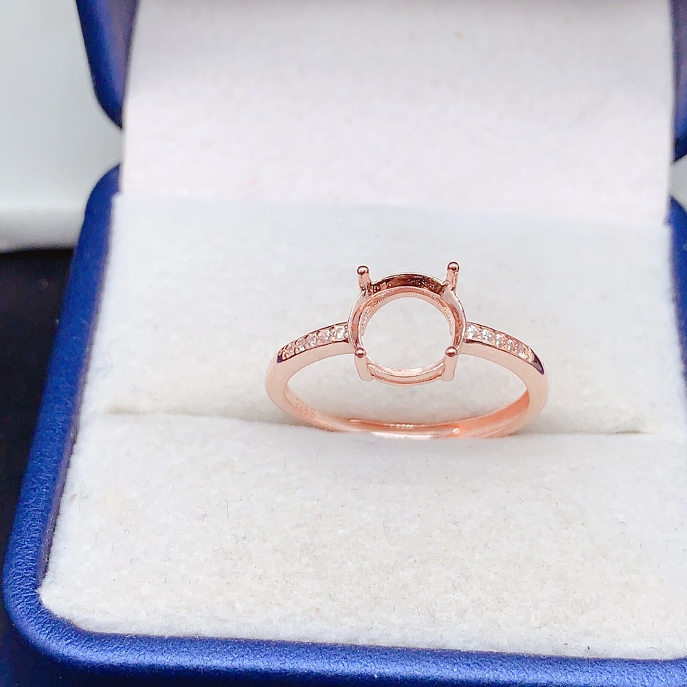 Empty silver925 ring setting, blank setting silver ring DIY R883