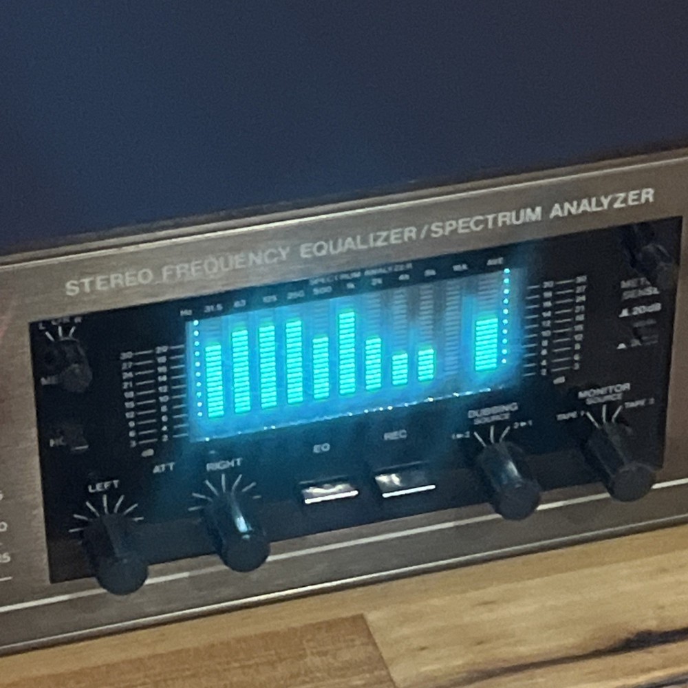 BSR EQ 3000 Stereo Frequency Equalizer Spectrum Analyzer Great Condition Tested