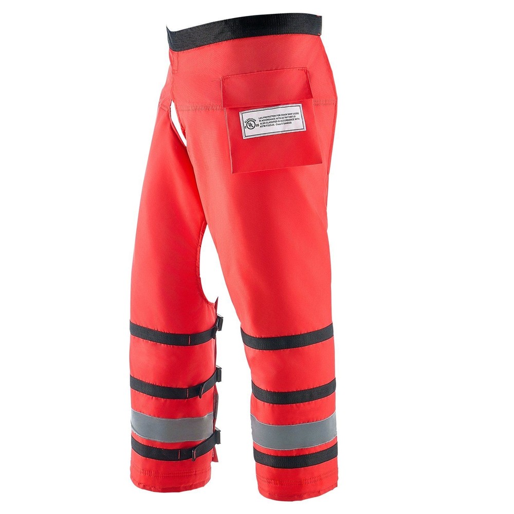 8-Layer 39.7in Apron-Style Chainsaw Chaps Class D Performance