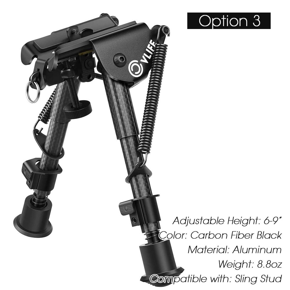 Foldable Tactical Rifle Bipod/Shooting Tripod Rest - 100% Authentic CVLIFE