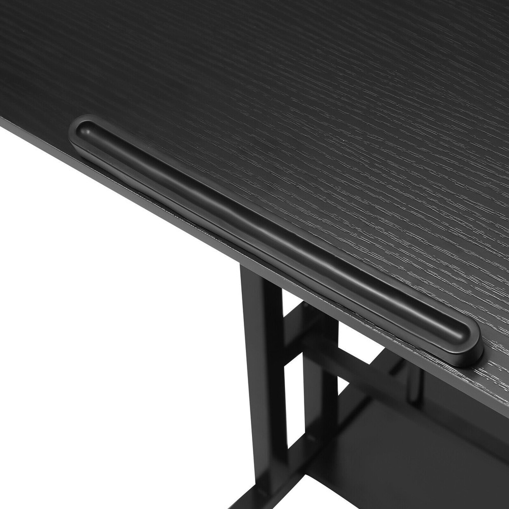 Mobile Rolling Computer Desk Laptop Table Stand w/ Wheel Home Office Workstation