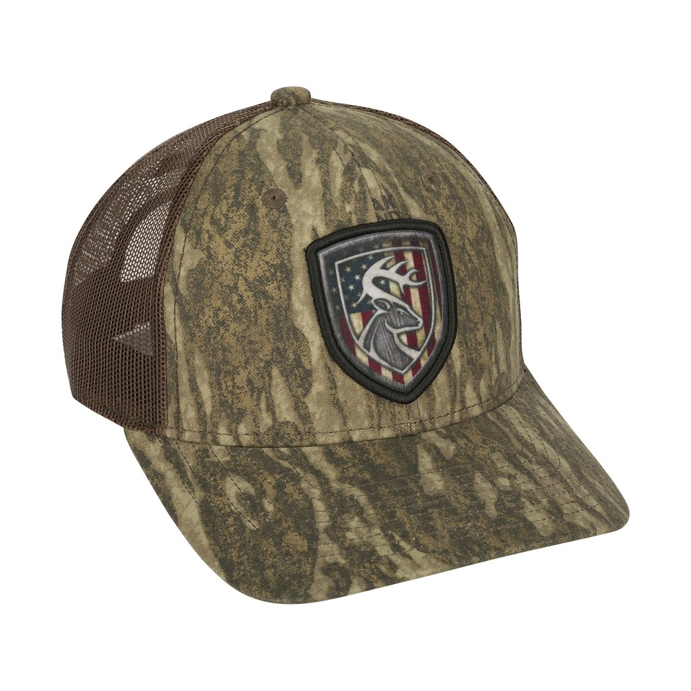 Drake Waterfowl Men's Americana Shield Patch Mesh Back OSFM Camo Cap, Options