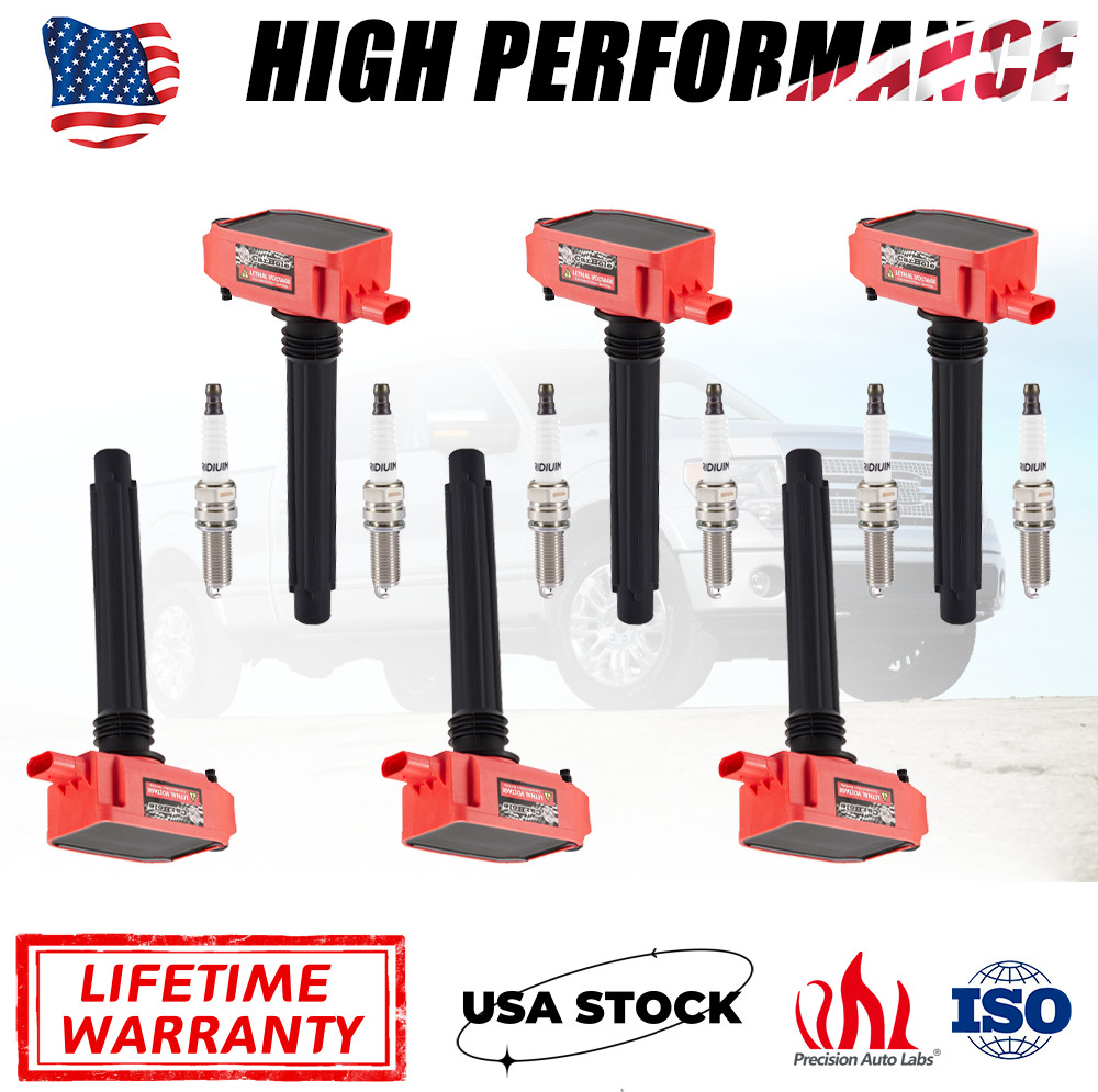 6 Ignition Coils Pack & iridium Spark Plug for 2017-2018 Chrysler Pacifica 3.6L