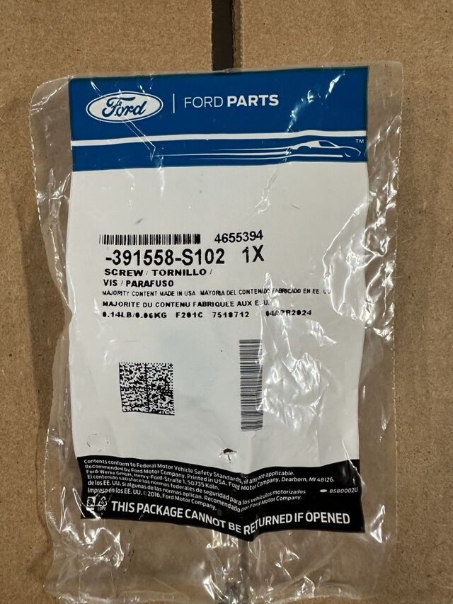 Genuine Trans Mount Bolt 391558-S102