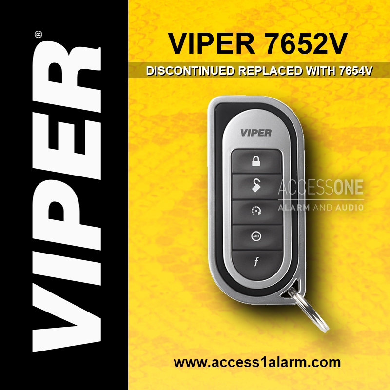 Viper 7652V 1-Way 5-Button Replacement Remote Control Transmitter 7654V 5902V