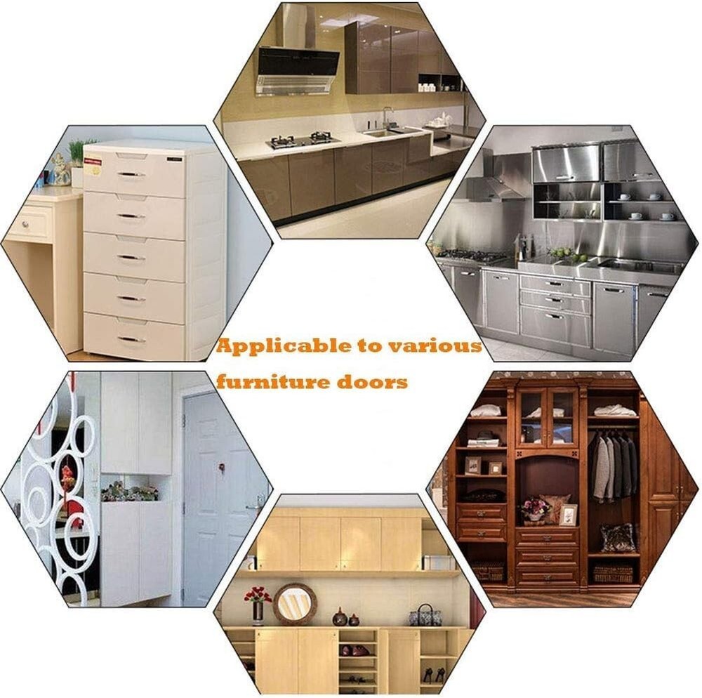 Versatile 20 lbs Magnetic Door Latch - Easy Install Cabinet Hardware (2 Pack)