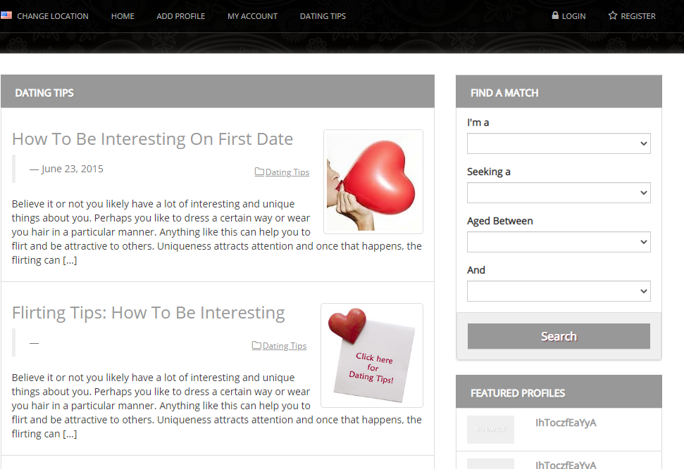 Responsive,Beautiful Dating Website Free Hosting + Installation