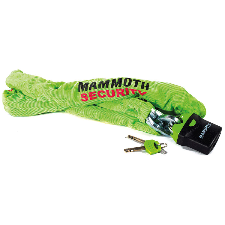 MAMMOTH 1.8 HEAVY DUTY MOTORCYCLE CYCLE SECURITY LOCK AND CHAIN