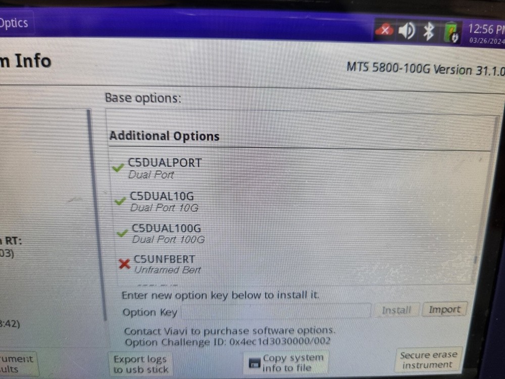 VIAVI MTS 5800 Network Tester (100GbE)