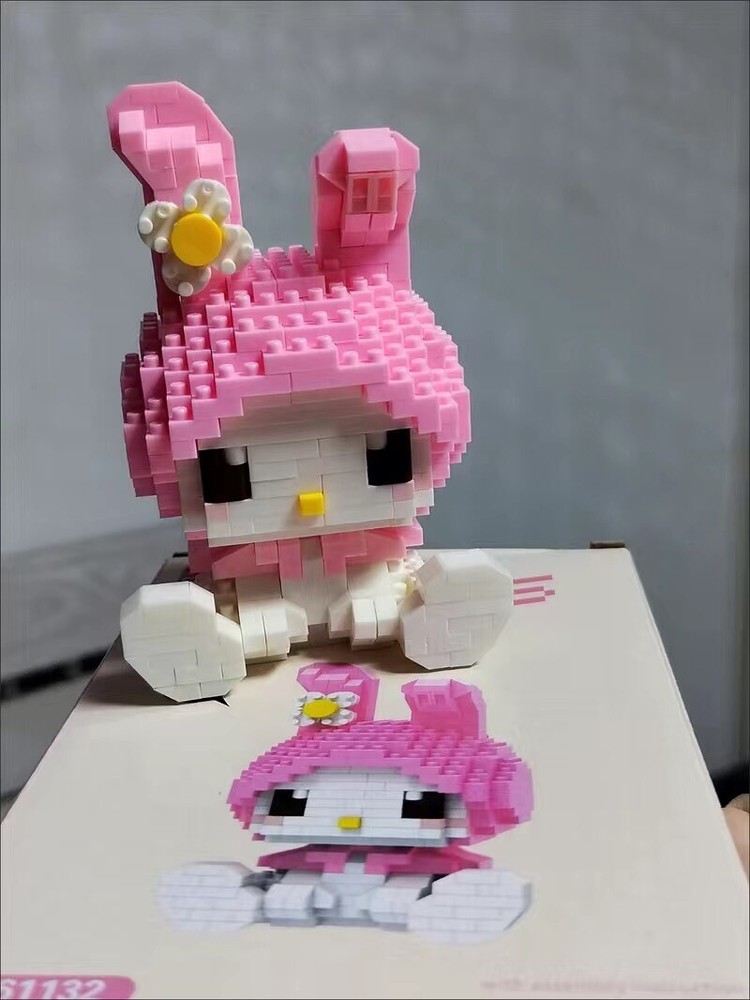My Melody Mini Building Blocks , 450 Pcs Puzzle Building Blocks Challenging Gift
