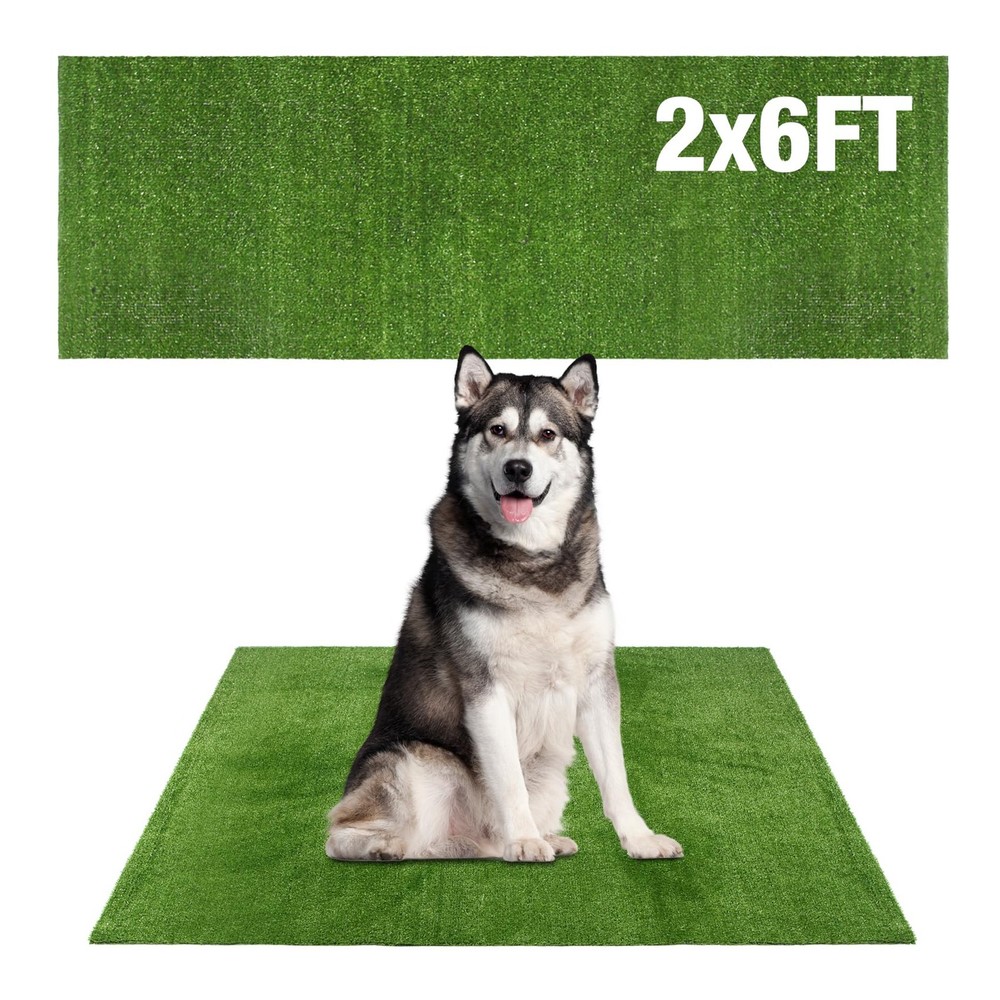 GLOBREEN Grass Pad for Dog Large, 2FTx6FT, Training Turf, Balcony Patio Yard