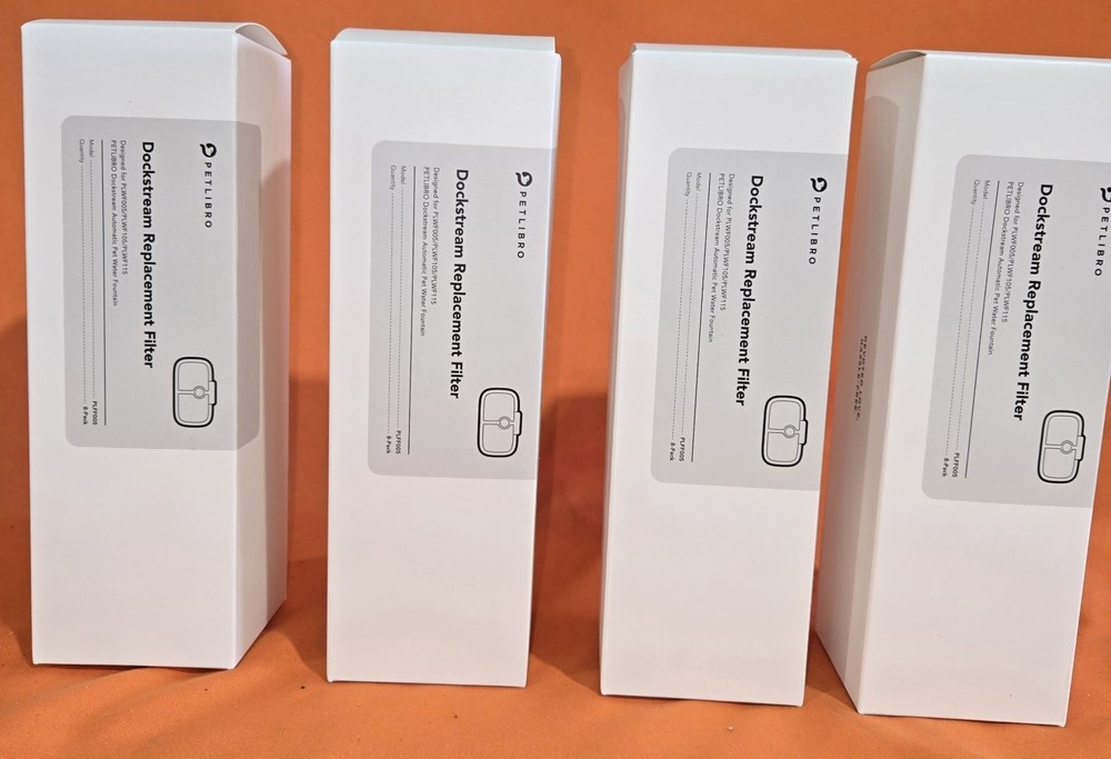 4 Boxes Of 8 (32 Pack) Petlibro Dockstream Replacement Filter PLWF005 PLFF005