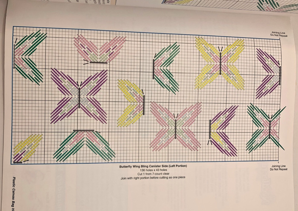 Plastic Canvas Instruction Book for Plastic Grocery Bag Holders