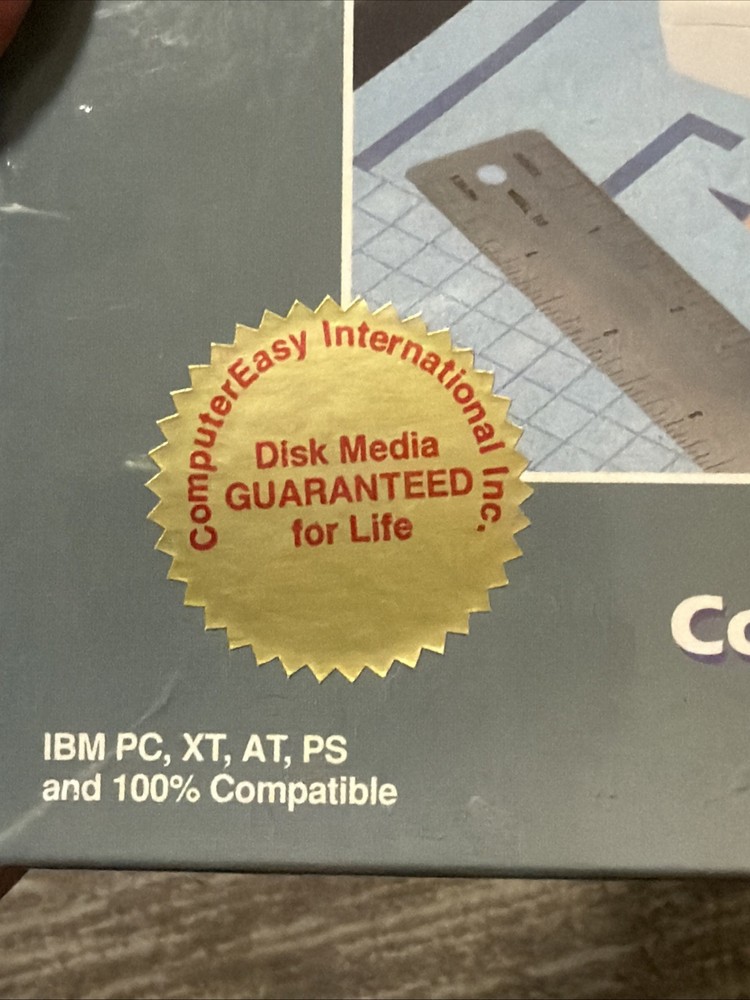 SEALED Architectural Drawing Floorplan Plus 1991 ComputerEasy IBM/PC 3.5 Disk