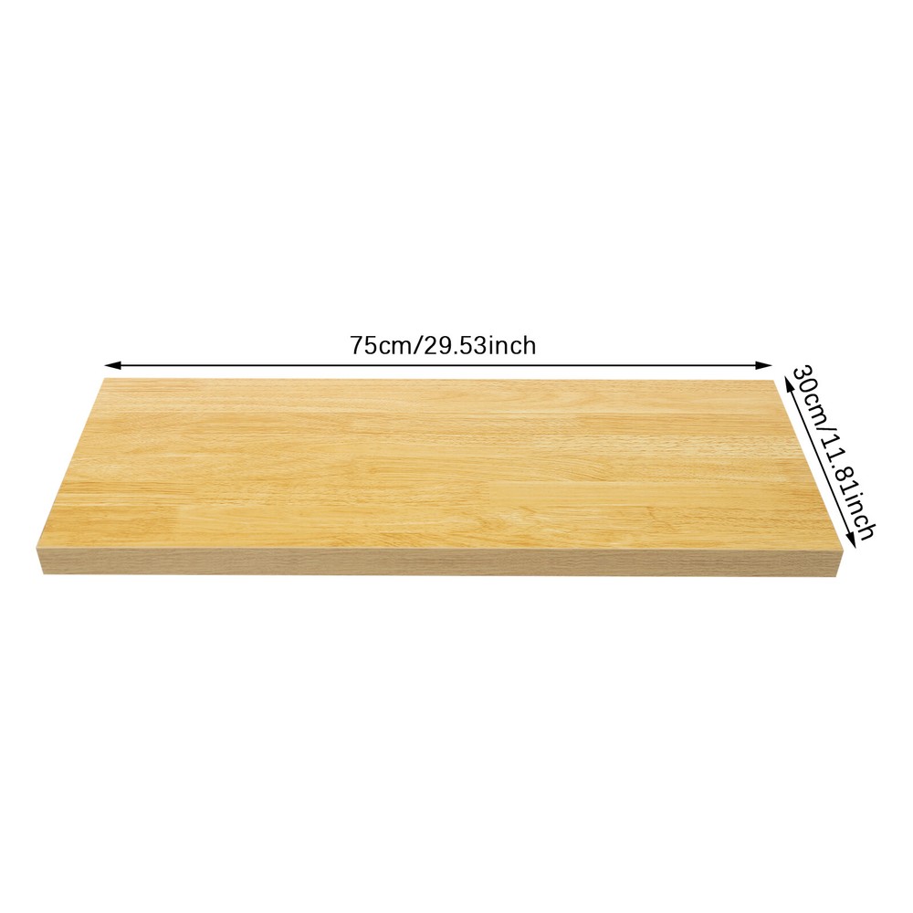 US Wood Color 75x30x3.5cm Adjustable Workbenches Tabletop Rectangular Countertop