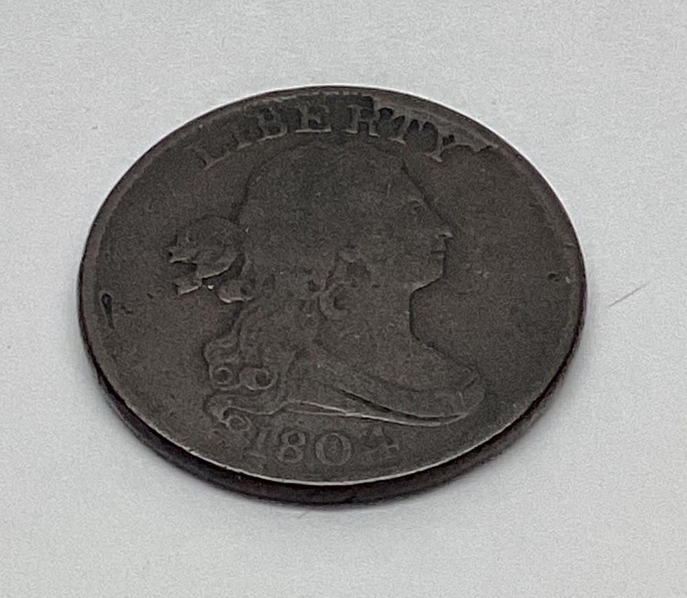 1804 Half Cent Crosslet 4 With Stems