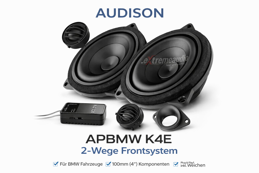 Audison APBMW K4E 2-Way Front Speaker System for BMW Vehicles