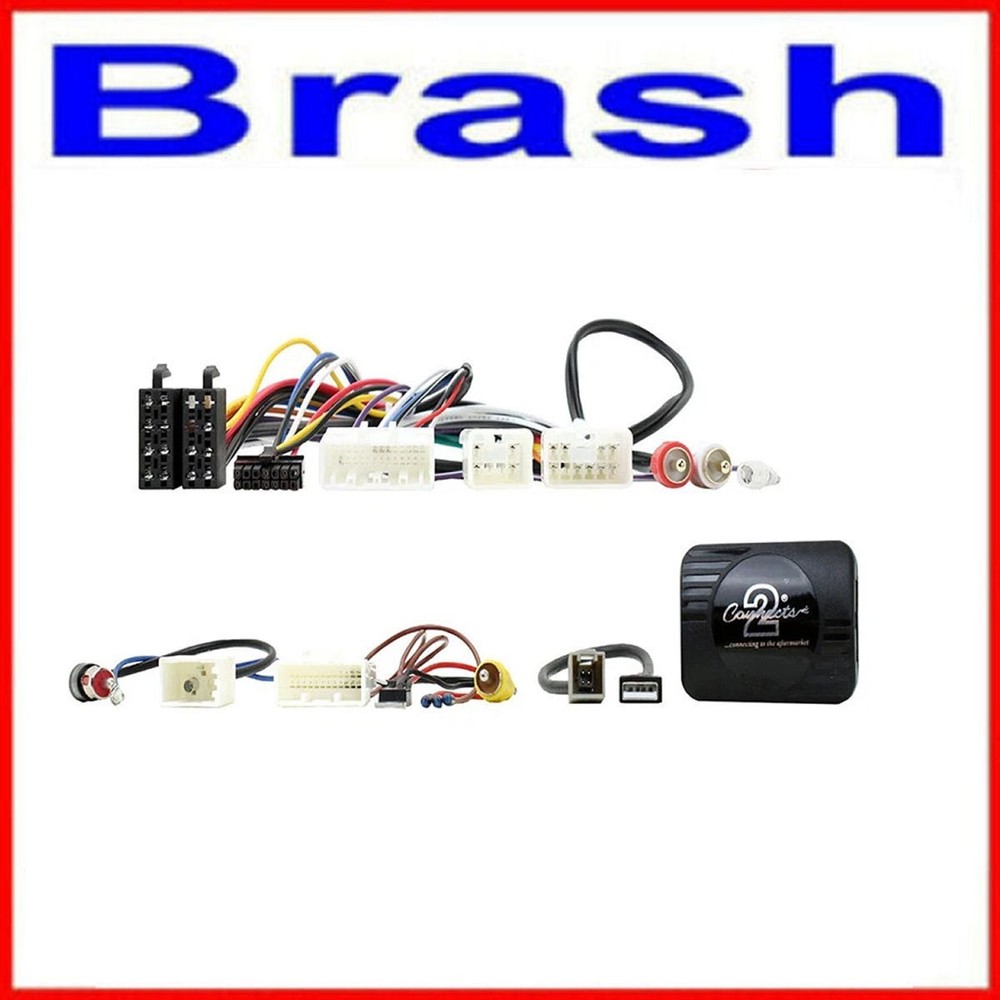 for PRIUS C 2009- STEERING ANTENNA CAMERA USB ADAPTER + PATCH LEAD CHTO15C