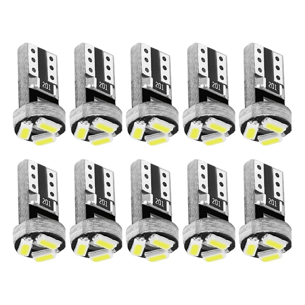 Long lasting T5 White LED Bulbs for Car Dashboard Easy Installation 10 Pack