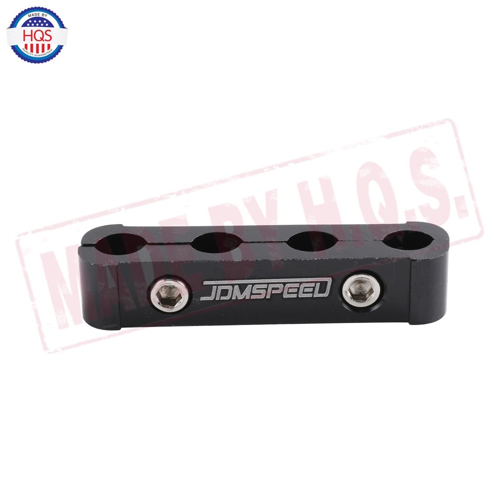 12 Pcs Aluminum Black Engine Spark Plug Wire Separator Divider For 8mm 9mm 10mm