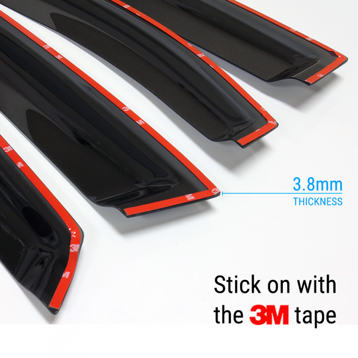 Smoke Window Sun Vent Visor Rain Guards Deflectors for Ford Explorer 2011-2019
