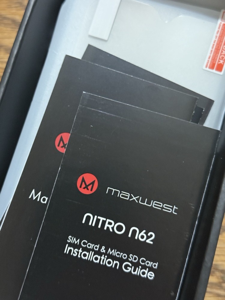 Open Box. Maxwest Nitro N62 PURPLE. 32GB (Unlocked) Dual SIM Android 12.